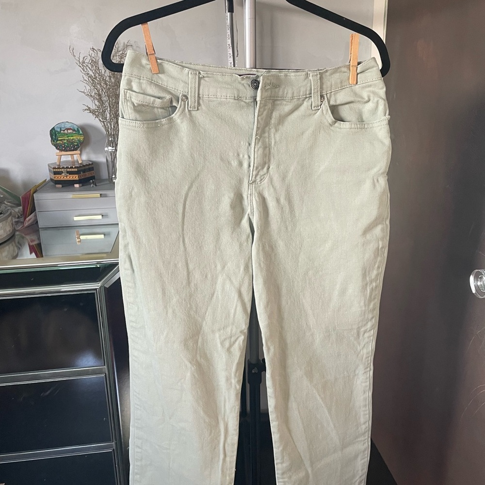 Light Green Casual Pants